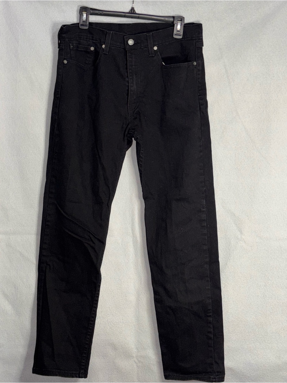 Levi's Slim Straight Black Jeans 34x32